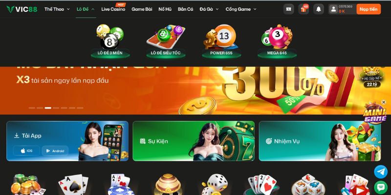 Khám phá thông tin về sảnh xổ số tại VIC88